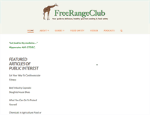 Tablet Screenshot of freerangeclub.com